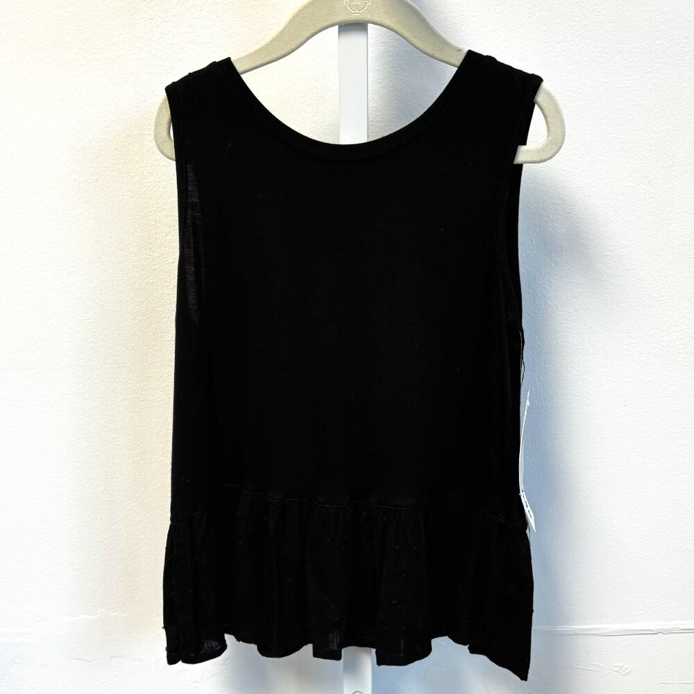 NWT Ten Sixty Sherman Black Sleeveless Top